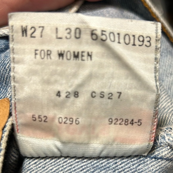 Levi's 501 Vintage Made in the USA Straight Leg Jeans Y2K (VINTAGE size 27) - Picture 12 of 14